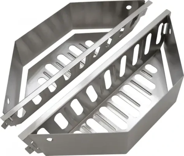 Cattara Box pro nepřímé grilování 2 ks / Box na grilování / nerezová ocel / 36 x 11,5 x 7,5 cm (13114)