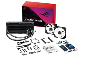 ASUS ROG STRIX LC II 280 ARGB černá / Komplet vodního chlazení CPU / 2x 140mm / ARGB (90RC00C1-M0UAY1)