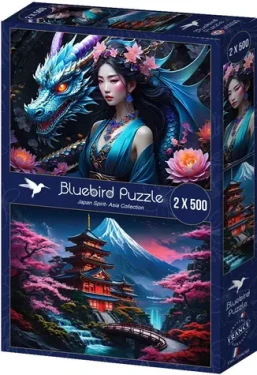 BLUEBIRD Puzzle Duch Japonska