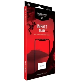 MyScreen Protector ImpactGLASS Edge3D iPhone Xs Max/11 Pro Max černá / Ochranné sklo / Anti-shock / 8H tvrzení (M3978IMPG 3D BLACK)