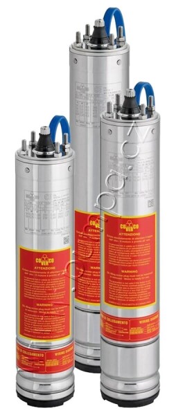 4" motor Coverco 400V 1,7m kabel Provedení: NBS4 100T 0,75kW 50Hz