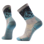 Unisex merino ponožky SMARTWOOL Hike Light Cushion Valley View Crew Sock, Taupe/Natural Marl velikost: 42-45 (L)