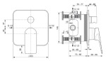 IDEAL STANDARD - Ceralife C Baterie pod omítku, pro 2 spotřebiče, hedvábná černá BE063XG