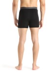Pánské merino boxerky ICEBREAKER Mens Anatomica Boxers, Black velikost: XS