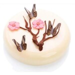 Barbara Luijckx sp. z o. o. Dekorace čokoládová Růžová Magnolie 12 ks