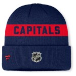 Fanatics Pánská zimní čepice Washington Capitals NHL Authentic Pro A/Cap Cuffed Beanie
