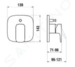 Laufen - Sprchové příslušenství Sprchová hlavice, 3 proudy, matná světle zlatá HF939029462000