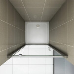 H K - Sprchové otočné dveře MONO D1 80 × 185 – čiré sklo, chrom SE-MONOD180