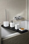 Gedy - QUADROTTO WC štětka na postavení, bílá QU3302