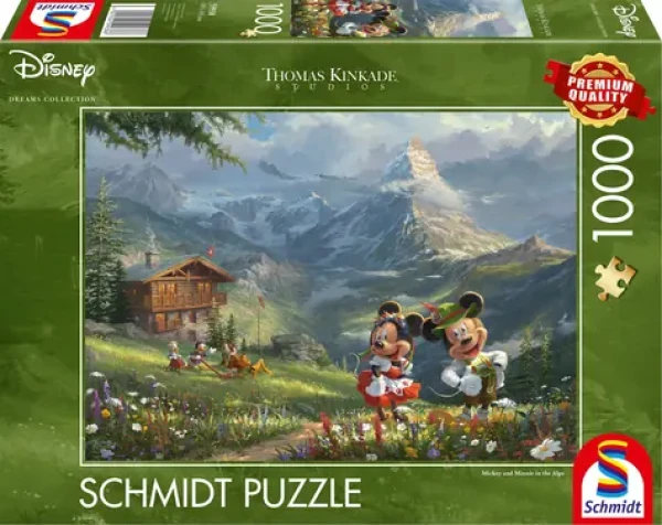 SCHMIDT Puzzle Mickey Minnie v Alpách