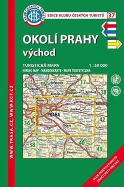 Okolí Prahy východ 1:50 000/KČT 37 Turistická mapa