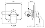IDEAL STANDARD - Ceralife C Sprchová baterie pod omítku, s tělesem, chrom BE060AA