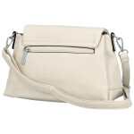 Stylová dámská koženková crossbody kabelka Kornelia, krémová