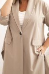 Dámská plus size narzutka Punto z bavlnou zapínaná na knoflík fango UNI