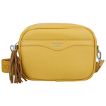 Stylová dámská koženková crossbody kabelka Erina, žlutá