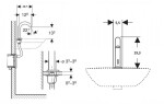 GEBERIT - Piave Elektronická umyvadlová baterie, síťové napájení, easy to clean, kartáčovaná nerez 116.182.SN.1