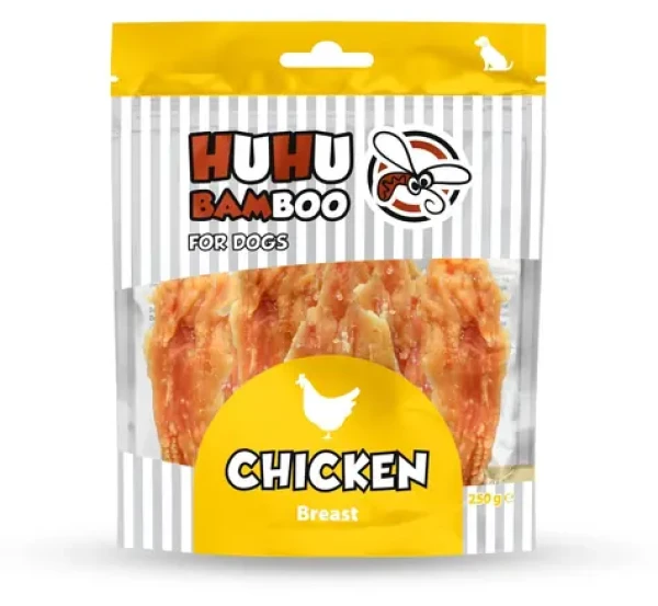 HUHUBAMBOO Pamlsek pro psy Kuřecí prsa / 250 g (354207)