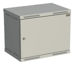 Solarix SENSA-9U-64-21-G / Rozvaděč nástěnný / 9U / 400 mm / dveře plech / RAL 7035 (83000082L)
