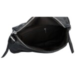 Módní dámská koženková ledvinka/crossbody André, černá