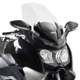D5106St plexi čiré Bmw C 650 GT (12-20) s ochranou rukou, vxš810x580 mm, vyšší o 130 mm