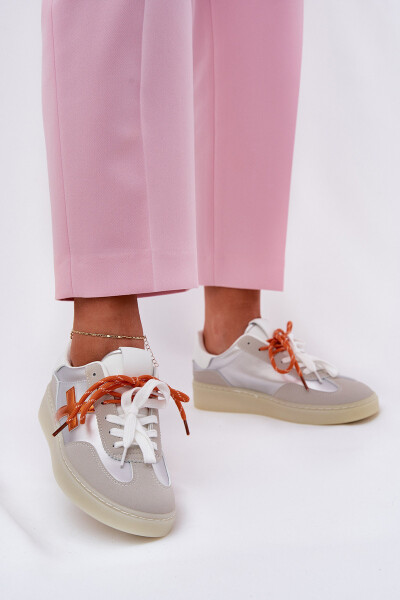 Nízké Dámské Sportovní Boty Stříbrné Zelevelis 40