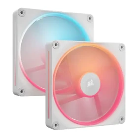 Corsair iCUE LINK LX140-R RGB 2ks bílá / 140 mm / 38.3 dB @ 2000 RPM / 91 CFM / PWM (CO-9051056-WW)
