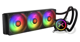 Krux HydroX 360 ARGB černá / AIO vodní chladič CPU / 3x 120 mm / 600–1800 RPM / AMD + Intel (KRXE002)