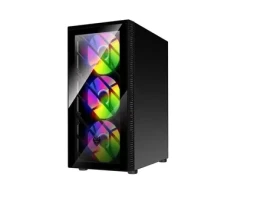 Fortron CMT192 černá / ATX / 1x USB3.0 + 2x USB2.0 / 4x 120mm / bez zdroje / průhledná bočnice / RGB podsvícení (POC0000156)