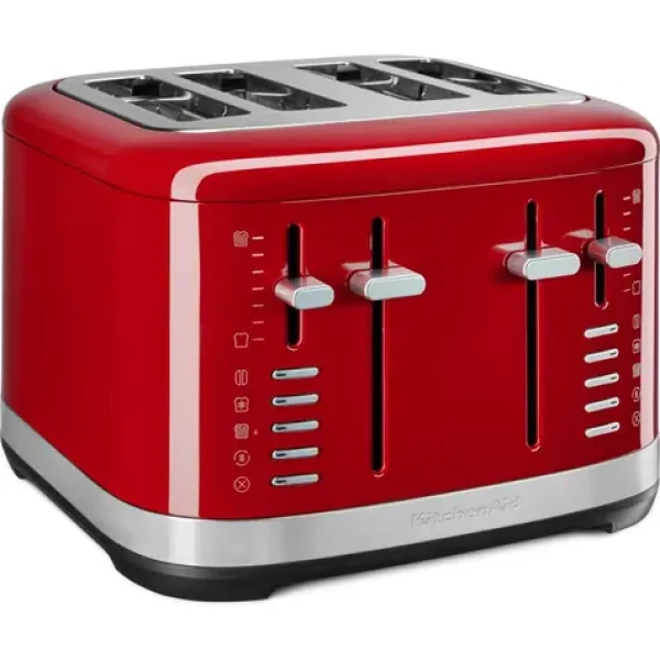 KitchenAid 5KMT4109EER červená / Toaster / 4tousty / nerez (5KMT4109EER)