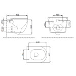 GEBERIT DuofixBasic s matným tlačítkem DELTA21 + WC INVENA TINOS + SEDÁTKO 458.103.00.1 21MA NO1