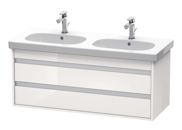 DURAVIT - Ketho Umyvadlová skříňka 48x115x46 cm, 2 zásuvky, lesklá bílá KT664902222