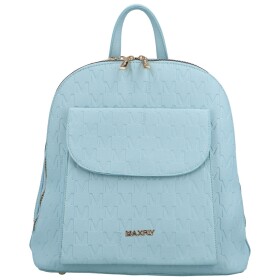 Trendy dámský koženkový kabelko-batoh MaxFly Sodiko, světle modrý