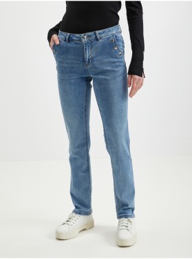 Orsay Světle modré dámské straight fit džíny dámské