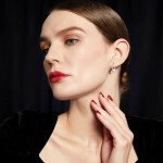 Náušnice s perlami Georgette, Zlatá Bílá