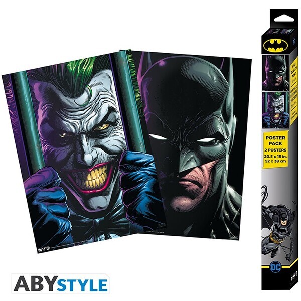 DC Comics Set Plakátů: Batman &amp; Joker 2 ks