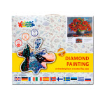 Antistresové omalovánky TSvetnoy TSvetnoy, LG206e, Diamond painting - diamantové malování, 40 x 50 cm, Vlčí máky