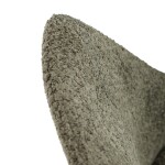 Židle jídelní, zelená látka, kovové nohy, broušená nerez.