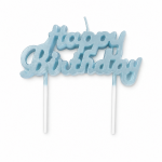 Dortisimo Svíčka Happy Birthday modrá