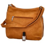 Stylová dámská koženková crossbody kabelka Folomija, oranžová