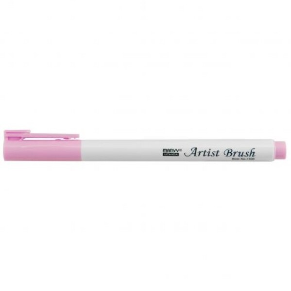 MARVY Artist Brush 1100-67 fix štětcový hrot – barvy vodní báze brush pen na papír lettering kaligrafie rozmývatelný mísitelný acid free netoxický