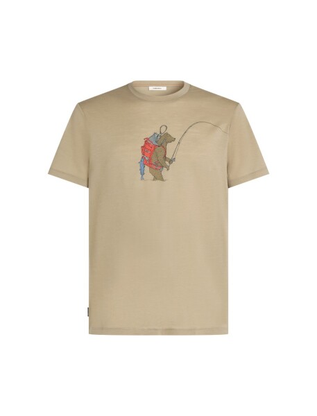 ICEBREAKER Mens Mer 150 Tech Lite SS Tee Bear Catch, Flagstone velikost: XL