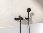 NOVASERVIS - Vanová baterie bez příslušenství 150 mm Nostris, černá BNS1BL