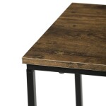 Odkládací stůl, MDF deska, dekor staré dřevo, černý kov