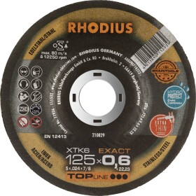 Rhodius XTK6 EXACT BOX 211302 řezný kotouč lomený 125 mm 10 ks