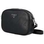 Trendy dámská koženková crossbody kabelka Teressa, černá