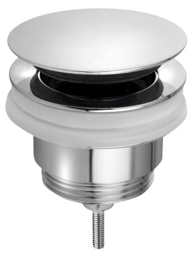 Omp Tea - Umyvadlová výpust 5/4“, click-clack, velká zátka, 10-45, chrom 7532.310.5