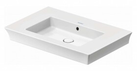 DURAVIT - White Tulip Umyvadlo 75x49 cm, bez otvoru pro baterii, WonderGliss, bílá 23637500601