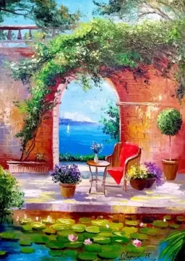 ENJOY Puzzle Pohled na moře skrz oblouk