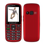 EVOLVEO EasyPhone EG + stojánek červená / 2.4" / SOS / Bluetooth / microSDHC (EP-550-EGR)