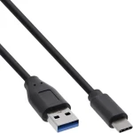 InLine USB-C - USB-A 0,5 m černá / Kabel / USB 3.2 Gen 2 / 10 Gbps (35716)